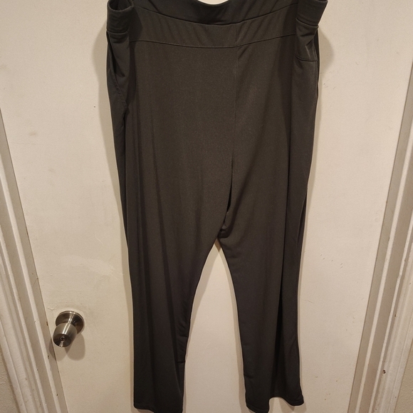 Susan Graver Everyday Gray Straight Leg Liquid Knit Pull-On Pants Sz XLP Travel - Picture 5 of 6